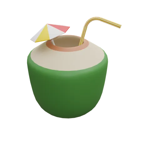 Boisson à la noix de coco  3D Icon