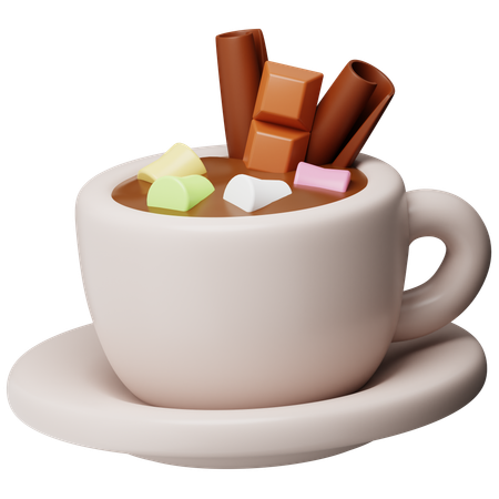 Boisson au chocolat chaud  3D Icon