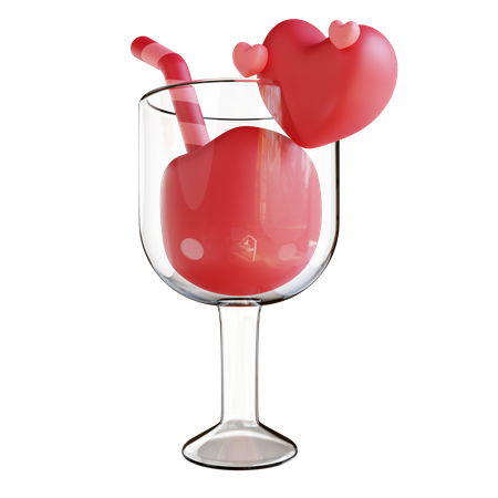 Boisson d'amour  3D Icon