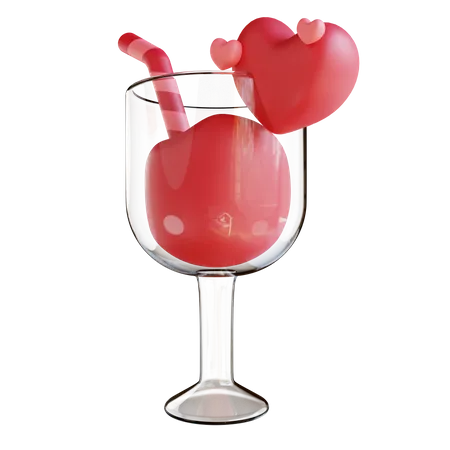 Boisson d'amour  3D Icon