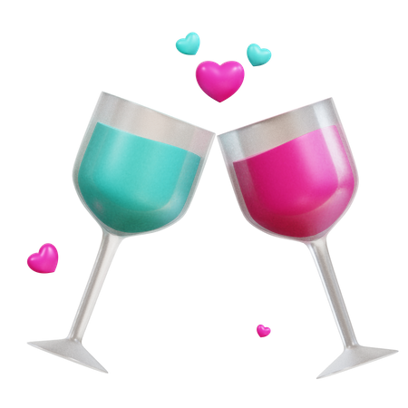 Boisson d'amour  3D Icon