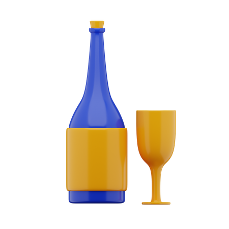 Boisson de célébration  3D Icon