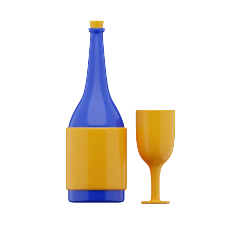 Boisson de célébration  3D Icon