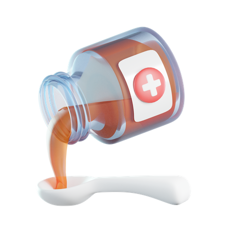Boire des médicaments  3D Icon