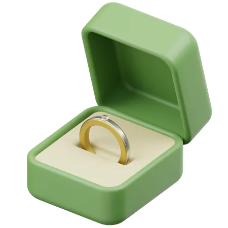 Boîte de bague  3D Icon