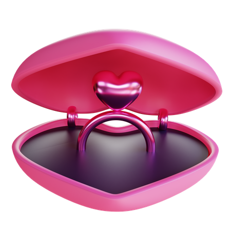 Boîte de bague  3D Icon