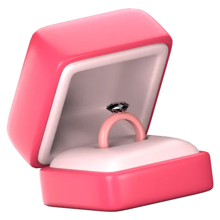 Boîte de bague  3D Icon