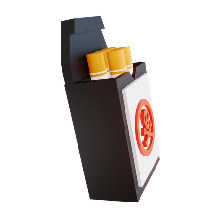 Boîte à cigarettes  3D Illustration