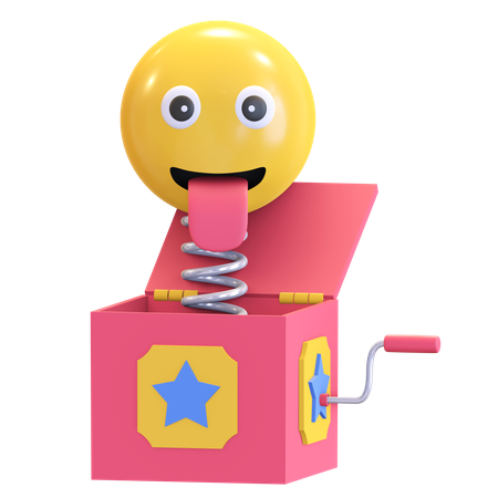 Boîte à farces avec sourire  3D Icon
