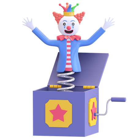 Boîte à farces de clown  3D Icon