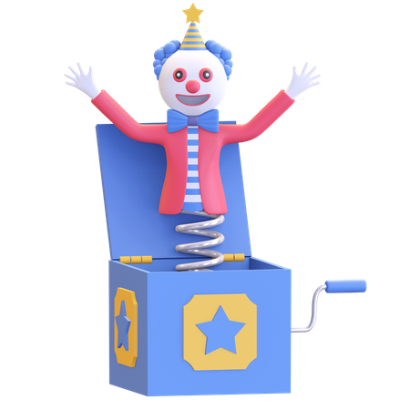 Boîte à farces de clown  3D Icon