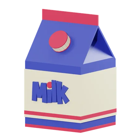 Boîte à lait  3D Illustration