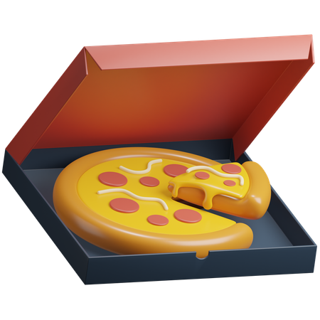 Boîte à pizza  3D Icon