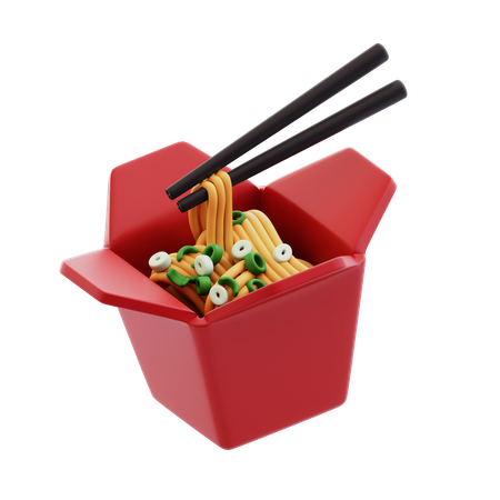 Boîte de ramen  3D Icon