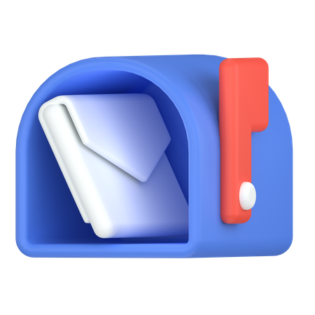 Boîte aux lettres avec email  3D Icon