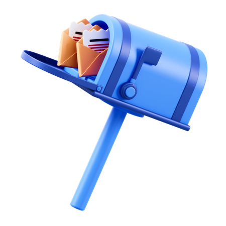 Envoyer par boîte aux lettres  3D Icon