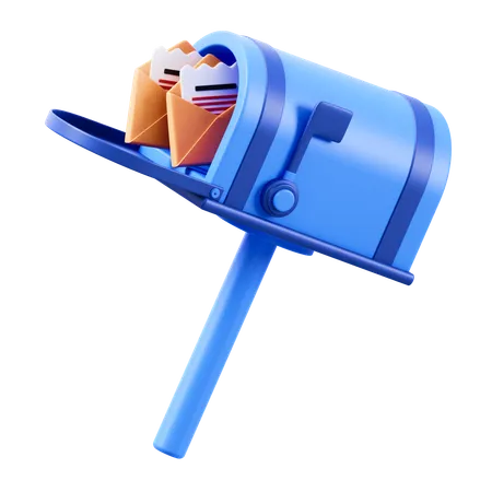 Envoyer par boîte aux lettres  3D Icon