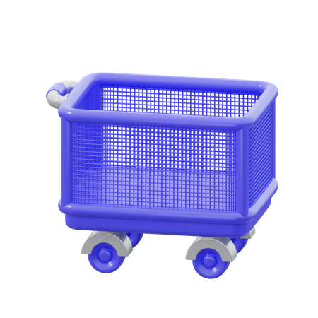 Chariot-boîte  3D Icon