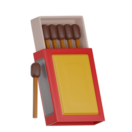 Boîte d'allumettes  3D Icon