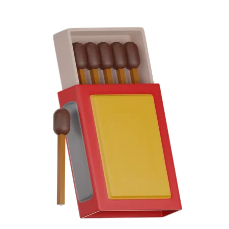 Boîte d'allumettes  3D Icon