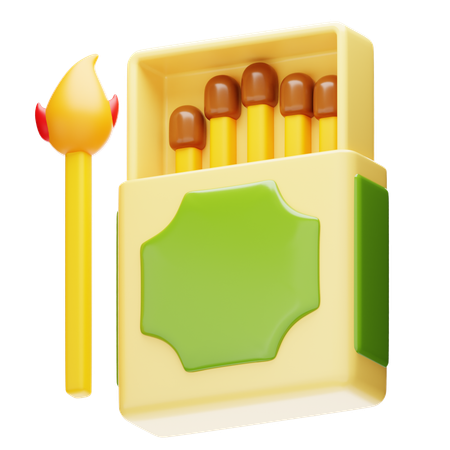 Boîte d'allumettes  3D Icon