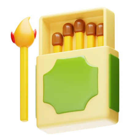 Boîte d'allumettes  3D Icon