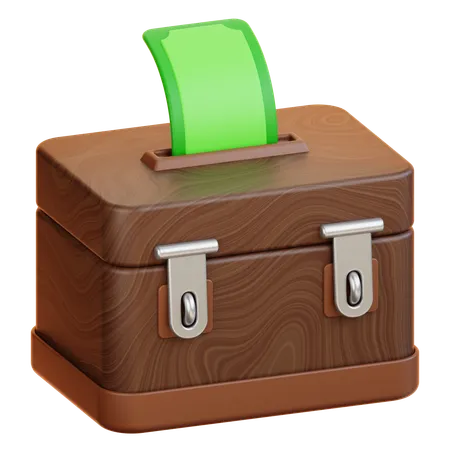 Boîte de charité  3D Icon