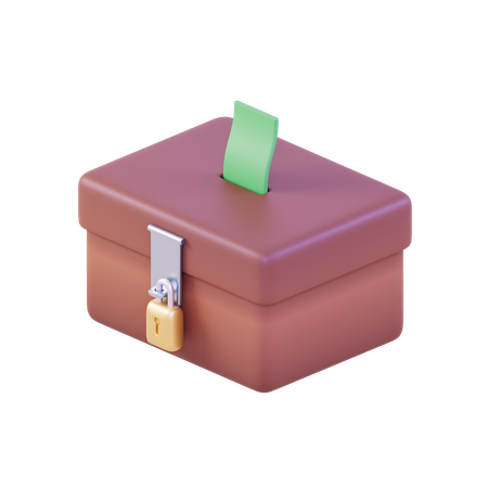 Boîte de charité  3D Icon