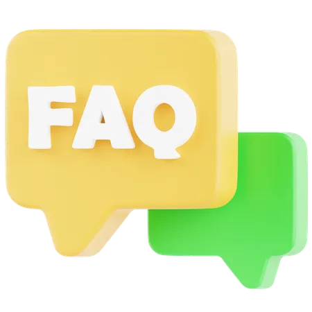 Boîte de discussion FAQ  3D Icon