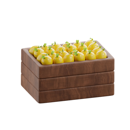 Boîte de fruits  3D Icon