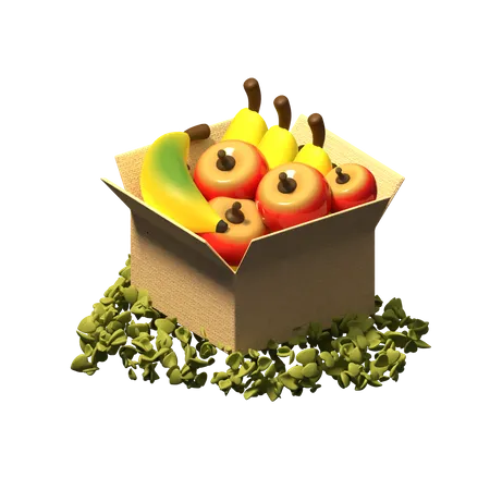 Boîte de fruits  3D Icon