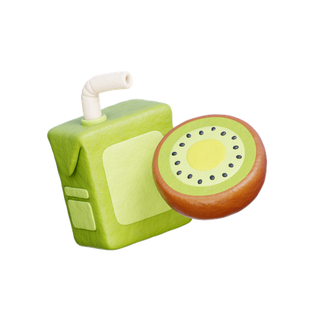 Boîte de jus de kiwi  3D Icon