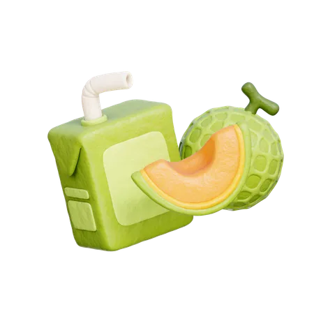 Boîte de jus de melon  3D Icon