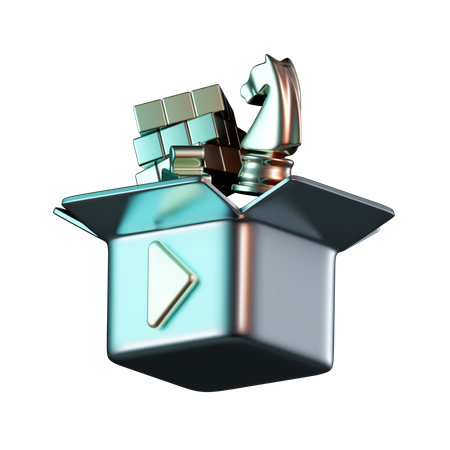 Boîte de jeu  3D Icon