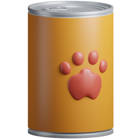 La nourriture pour animaux peut  3D Icon