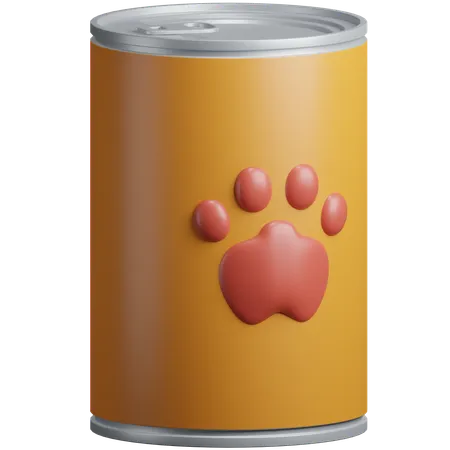 La nourriture pour animaux peut  3D Icon