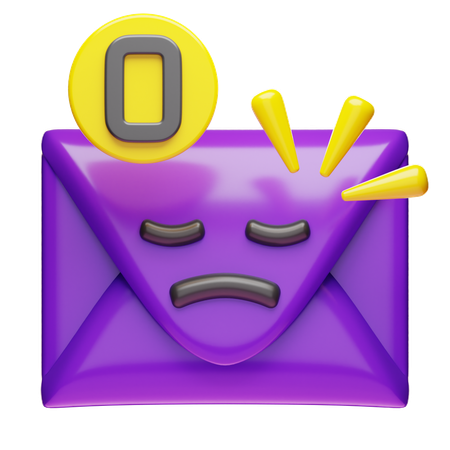 Boîte de réception vide  3D Icon
