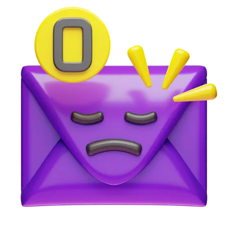 Boîte de réception vide  3D Icon