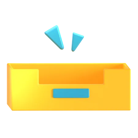 Boîte de réception vide  3D Icon