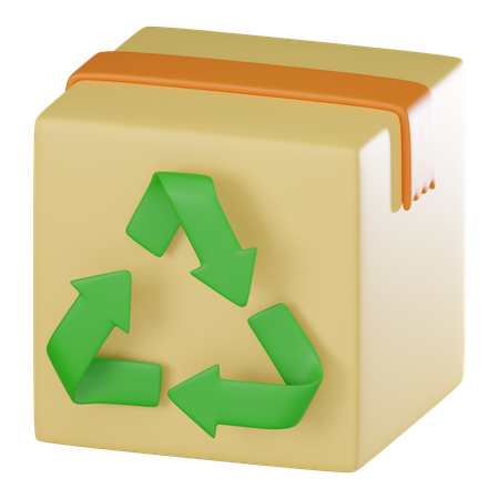 Boîte de recyclage  3D Icon