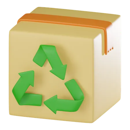 Boîte de recyclage  3D Icon