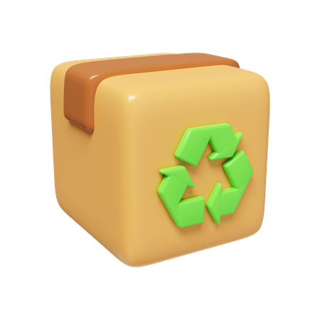 Boîte de recyclage  3D Icon