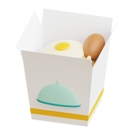 Boîte de riz  3D Icon