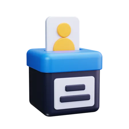 Boîte de vote  3D Icon