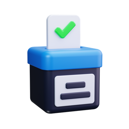 Boîte de vote  3D Icon