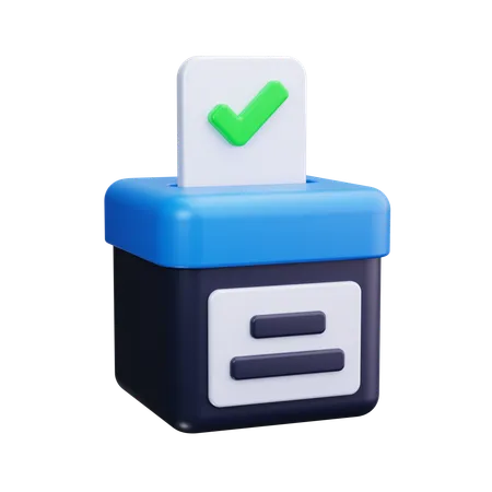 Boîte de vote  3D Icon