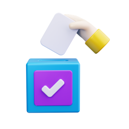 Boîte de vote  3D Icon