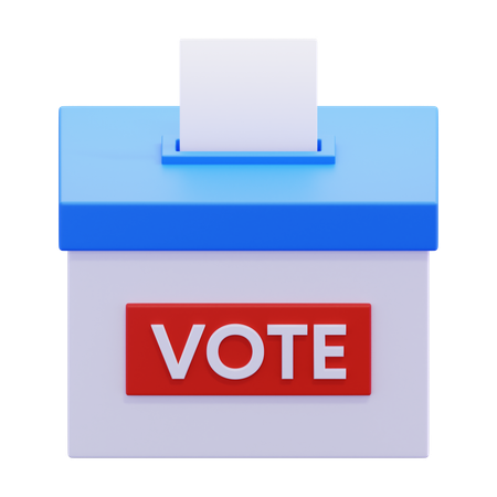 Boîte de vote  3D Icon