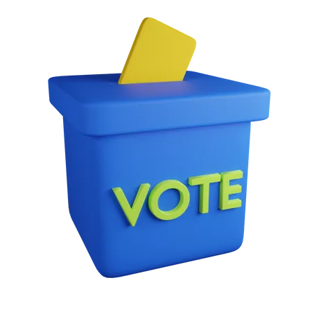 Boîte de vote  3D Icon