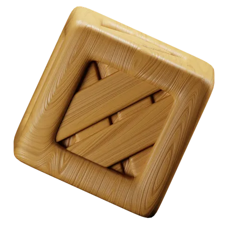 Boite en bois  3D Icon